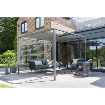 Sliding Roof Gazebo 2.8x2.8m