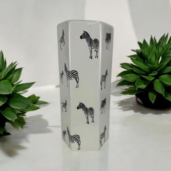 18 Inch Zebra Print Umbrella Stand - L20 x W20 x H46 cm