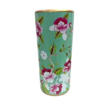 18 Inch Floral Umbrella Stand - Ceramic - L20 x W20 x H46 cm