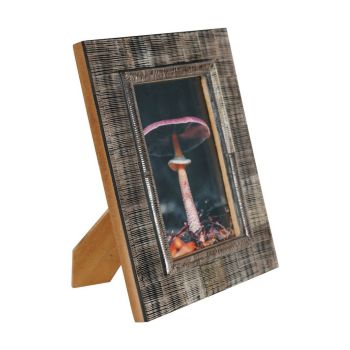 Rustic Horn Photo Frame 10x15cm - MDF/Horn - L1.5 x W16.5 x H21.59 cm - Brown