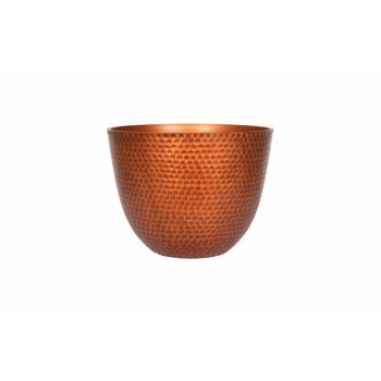 31cm Small Elements Plant Pot - Plastic - L31 x W31 x H28 cm - Copper