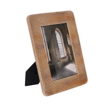 Sophia Photo Frame 13x18cm - Polyresin - L19.5 x W24.5 x H2 cm - Brown