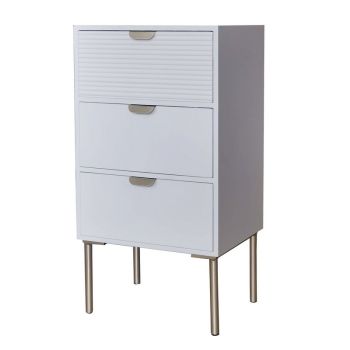 Chest of Drawer - Wood - L30 x W40 x H75 cm - White