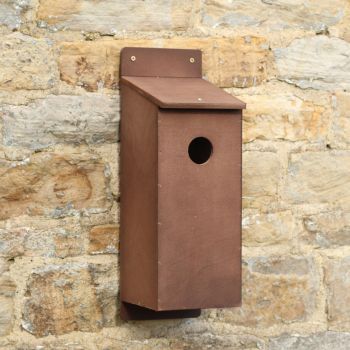 Starling Nest Box - Plywood - L18 x W16 x H51 cm
