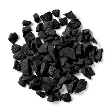 Meteor Bulk Bag 850 kg Chippings - 10-20 mm Black Basalt Stone - L100 x W100 x H80 cm