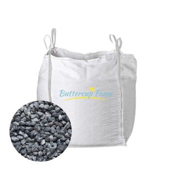 30-60mm Silver/Grey Pebbles - Premium Aggregate Bulk Bag - 850 kilos