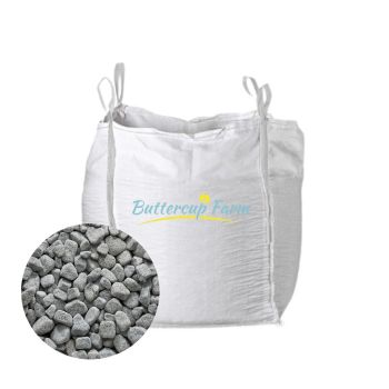 40-100mm Silver/Grey Round & Oval Cobbles - Premium Aggregate Bulk Bag - 850 kilos