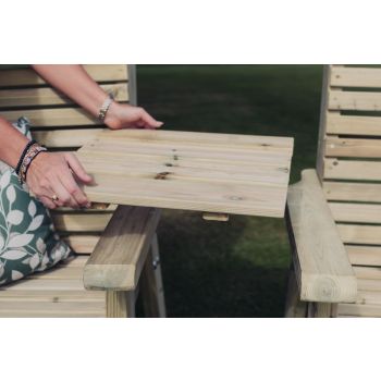 Straight Tray For Connecting Companion Set Seating - Timber - L380 x W460 x H4 cm - NB Tray only