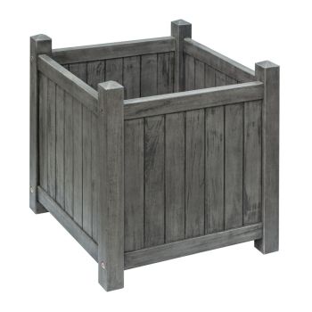 Alderley Grey Square Planter - L48.5 x W41.5 x H41.5 cm
