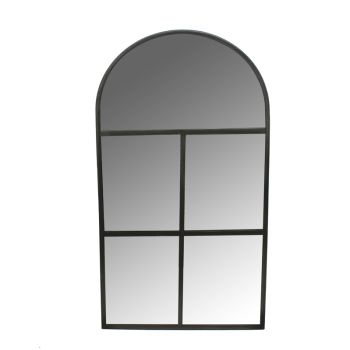 Archway Outdoor Mirror - Glass - L1.5 x W50 x H90 cm - Natural Black