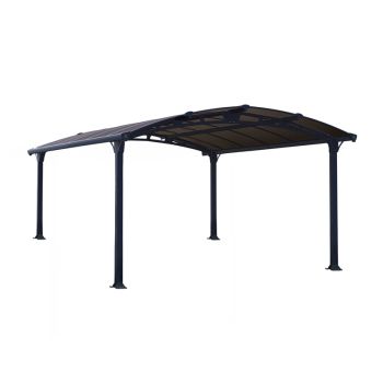 Arcadia Carport 4300 - Polycarbonate - L435 x W359 x H242 cm - Grey