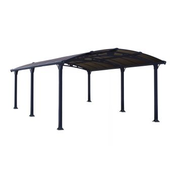 Arcadia Carport 5000 - Polycarbonate - L507 x W359 x H242 cm - Grey