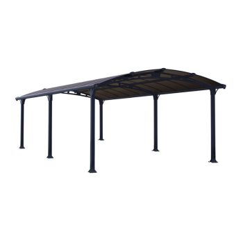 Arcadia Carport 6400 - Polycarbonate - L649 x W359 x H242 cm - Grey