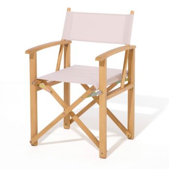 Ascot Folding Directors Chair - Timber - L52.5 x W53.5 x H87 cm - Natural