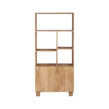 Austin Bookcase - Solid Wood - L35 x W80 x H175 cm - Brown