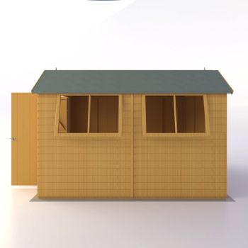 10 x 8 Feet Barn DD Premium Sheds - L257.4 x W311.4 x H225.6 cm