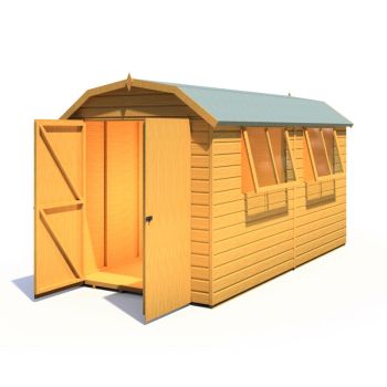 12 x 6 Feet Barn DD Premium Sheds - L197.8 x W371.4 x H212.8 cm