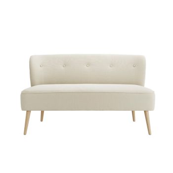 Beau 2 Seater Sofa - House Weave - L68 x W130 x H79.5 cm - Sand/Blonde