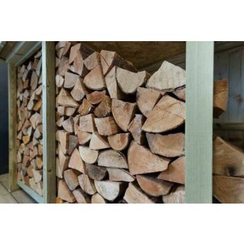Billington Log Store Large - Timber - L96 x W227 x H123 cm