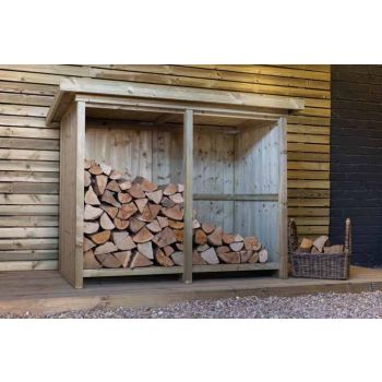 Billington Log Store Small - Timber - L96 x W160.6 x H123 cm