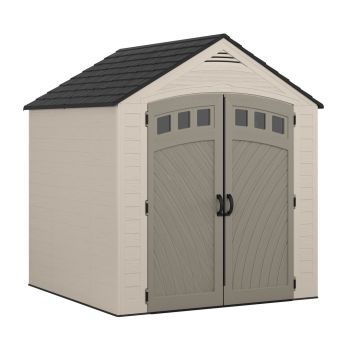 7 x 7 Vista Shed - Resin - L224 x W217 x H249 cm