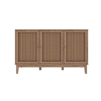 Bordeaux Large Sideboard - MDF - L39.4 x W128.2 x H78.2 cm - Oak