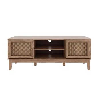 Bordeaux TV Unit - MDF - L39.4 x W128.2 x H48.5 cm - Oak