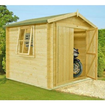 Bradley Log Cabin Home Office Garden Room Approx 9 x 9 Feet