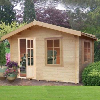 Bucknells 28 mm Log Cabin 12 x 12 Feet