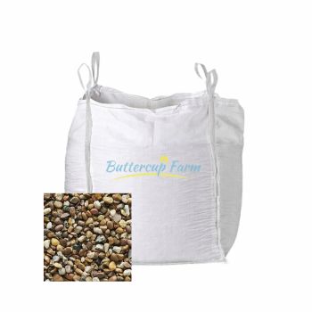 Pea Gravel - Natural Stone - 10mm - Premium Aggregate Bulk Bag - 850 kilos