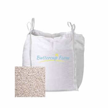 White Spar Decorative Garden Stones - Premium Aggregate Bulk Bag - 850 Kilos