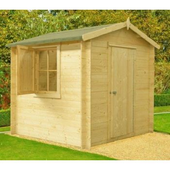 Camelot Log Cabin Home Office Garden Room Approx 9 x 9 Feet