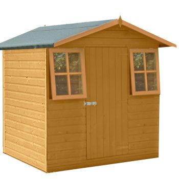 Casita Single Door Tongue and Groove Garden Shed Workshop Approx 7 x 7 Feet
