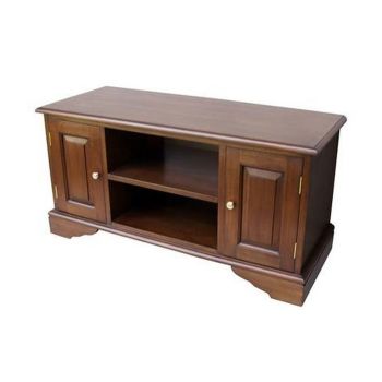 Widescreen TV Cabinet - Mahogany Wood - L40 x W100 x H50 cm