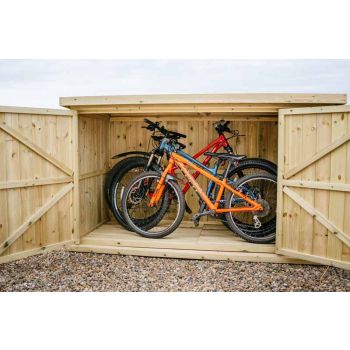 Chipping Bike Store Large - Timber - L113 x W227 x H127 cm