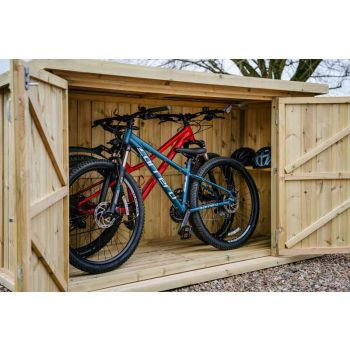 Chipping Bike Store Small - Timber - L96 x W227 x H127 cm
