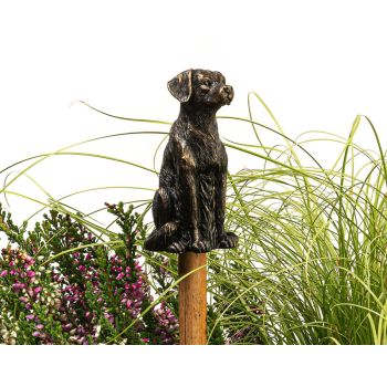 Labrador Cane or Stake Topper Pot Buddy - L5 x W4 x H7.5 cm
