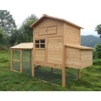 Lawford 4 to 8 Hen Poultry Coop and Run - L113 x W81 x H156.5 cm
