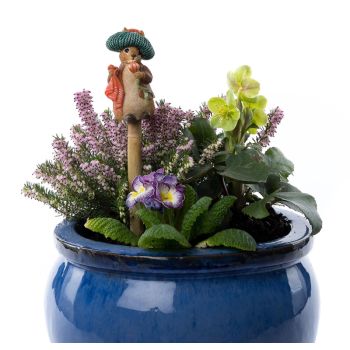 Beatrix Potter Benjamin Bunny Cane or Stake Topper (CCBP0002C) - L5 x W4.5 x H9 cm