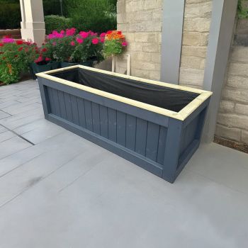 Kent Garden Planter (Painted Planter - Choice of Colours Available) - Pressure Treated Wood - L210 x W50 x H50 cm