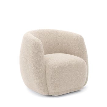Clay Indoor Tub Chair - Sherpa - L79.5 x W82 x H72 cm - Cotton - Flat Pack