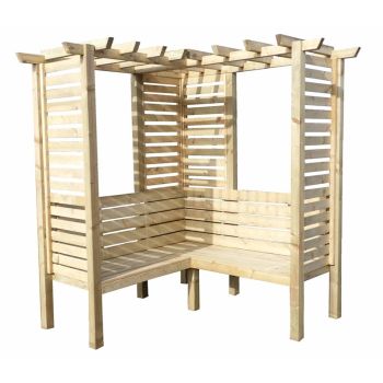 Clematis Corner Arbour Garden Arch Seat Approx 6 x 6 Feet