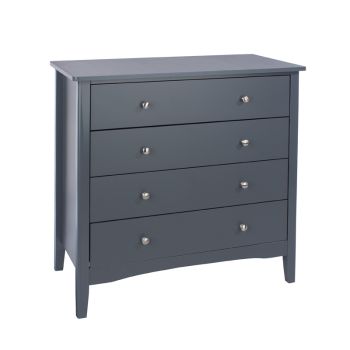 4 Drawer Chest - MDF - 83 x 43 x 85 cm - Blue