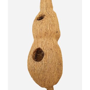 Bird Nest - Fibre/Coconut Shell/Rubber - Double - L16 x H40 cm