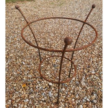Chelsea Range (Small) Peony Plant Support - L43.2 x W43.2 x H64.7 cm - Bare Metal/Ready to Rust
