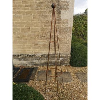Chelsea Range 6 Feet Hampton Obelisk - L50.8 x W50.8 x H189.2 cm - Bare Metal/Ready to Rust