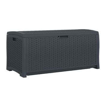 276L Missouri Storage Box - Resin - L60 x W117 x H57 cm - Cyberspace Grey