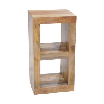 Dakota 2 Hole Display Unit - Mango Wood - L35 x W44 x H81 cm - Light Finish