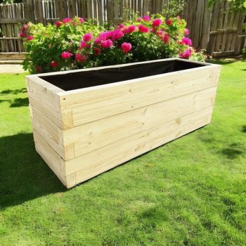 Suffolk Planter - Wood - L90 x W30 x H30 cm
