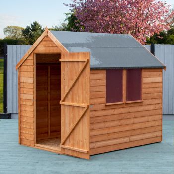 Overlap 7 x 5 Shed Single Door